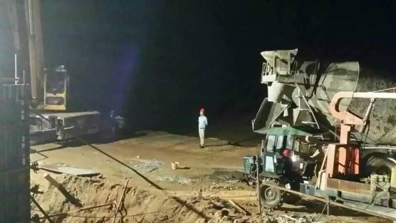 益娄高速第七合同段通涵施工加班加点
